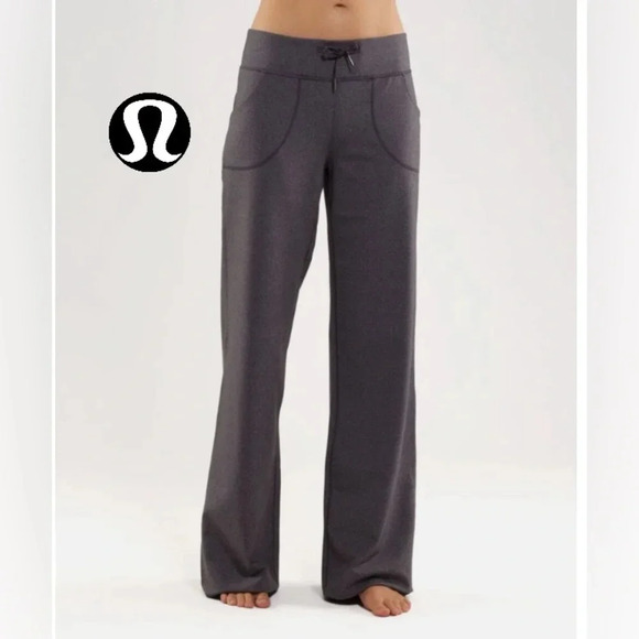 lululemon athletica Denim - LULULEMON WIDE LEG PANTS SIZE 8